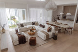 Luna Waterproof Corner Suite with Right Chaise