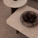 Dalton Marble Wood Coffee Table