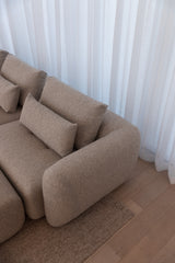 Lunare 3 Seater with Extendable Back Rests - Autumn Tweed