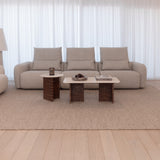 Lunare 3 Seater with Extendable Back Rests - Autumn Tweed