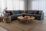 Monaco Corner Lounge - 5 Extra Wide Seats - Apollo Ocean