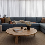 Monaco Corner Lounge - (additional armless seat) - 6 Extra Wide Seats - Apollo Ocean
