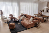 Valletta 3 Seater with Chaise - Mystique Biscoff