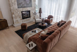 Valletta 3 Seater with Chaise - Mystique Biscoff