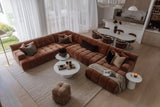 Valletta Corner Modular with Chaise - Mystique Biscoff