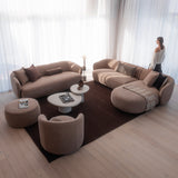 Rae Swivel Arm Chair - Taupe