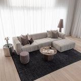 Laurent 3 Seater with Reversible Chaise - Cuddle Cobblestone