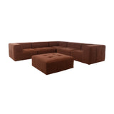 Saatchi 5 Piece Corner Modular - Preston Cinnamon
