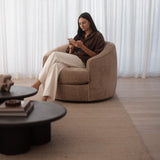 Biba Swivel Arm Chair - Tilly Raisin