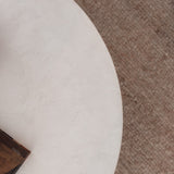 Iliad 600 Round Coffee Table - White