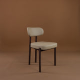 Coco Dining Chair - Dune with Espresso Legs