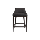 Ashford Counter Stool - Noir with Walnut Legs