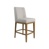 Devon Counter Stool - Ecru with Smoked Ash Legs