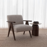 Windsor Armchair - Pebble with Sable Legs