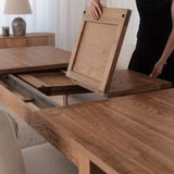 Portland Extension Dining Table - Honey Oak