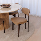 Coco Dining Chair - Dune with Espresso Legs