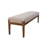 Norwick Bench Seat - Flaxseed with Antique Oak Legs