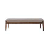 Norwick Bench Seat - Flaxseed with Antique Oak Legs