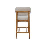 Hadley Counter Stool - Oat with Natural Oak Legs