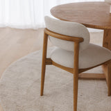 Hadley Dining Chair - Oat with Natural Oak Legs