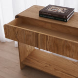 Carver Console - Honey Oak
