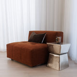 Cinder Side Table - Raw Nickel