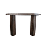 Luna Marble Wood Console