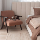 Windsor Armchair - Desert with Walnut Legs