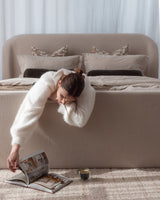 Lumiere Bed - Ecru