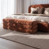 Aveline Storage Ottoman - Spice