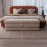 Aveline Storage Ottoman - Ecru