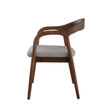 Soren Dining Chair - Ivory with Coffee Bean Legs