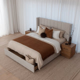 Allure Bed with Drawers - Natural