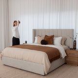 Allure Bed with Drawers - Natural