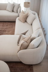 Rae 3 Seater with Chaise - Wheat
