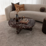 Circe Marble Coffee Table - Rosso
