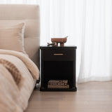 Aira 1 Drawer Bedside - Ebony