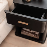 Aira 1 Drawer Bedside - Ebony