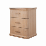 Aira 3 Drawer Bedside - Honey Oak
