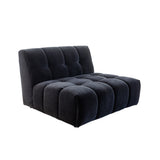 Valletta Armless 2 Seater - Mystique Caviar