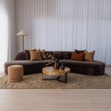 Bellini Curved 4 Seater Modular Lounge - Grace Caviar