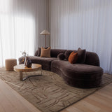 Bellini Curved 4 Seater Modular Lounge - Grace Caviar