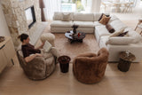 Loui Swivel Arm Chair - Ash
