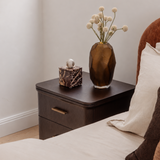 Aira 3 Drawer Bedside - Walnut