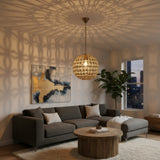 Round Flower Pendant