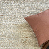 Belgium-Handwoven Textured Wool Rug - Mushroom