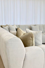 Valletta Corner Modular with Chaise - Mystique Grey Gum