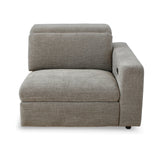 Newport Single Recliner RHS Arm - Top Storm