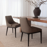Ashford Dining Chair - Saddle with Ebony Legs