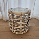 Cherry Rattan Round Table